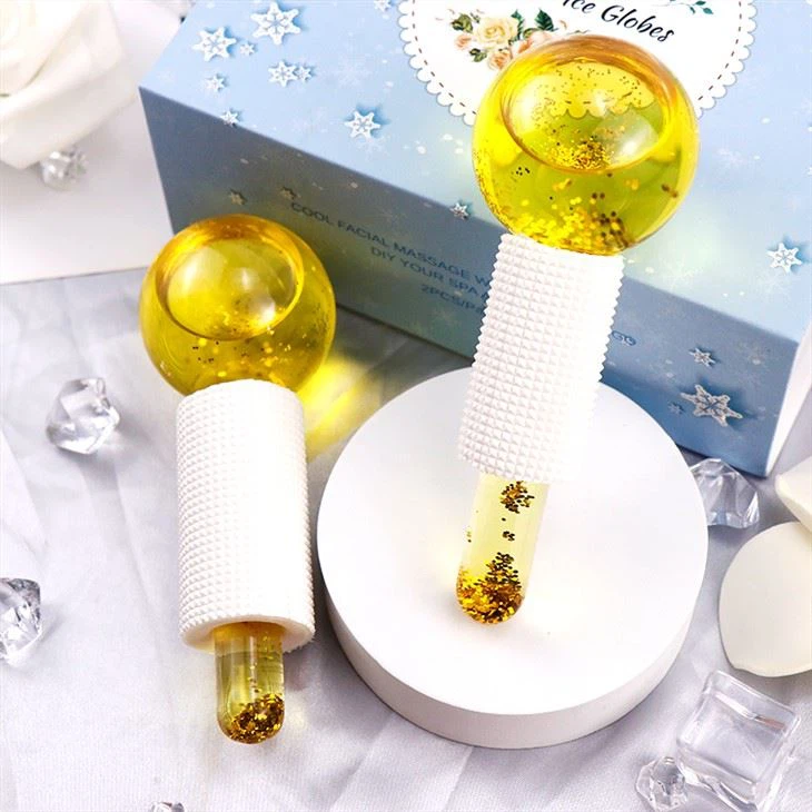 Glôb oeri aur ar gyfer cylch llygad gwddf wyneb