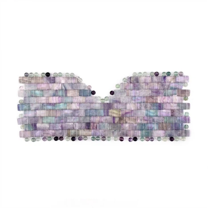 Mwgwd harddwch wyneb lliwgar wedi'i wneud â llaw