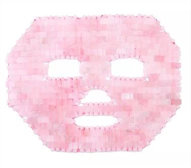 Mwgwd wyneb cwarts rhosyn naturiol 100%