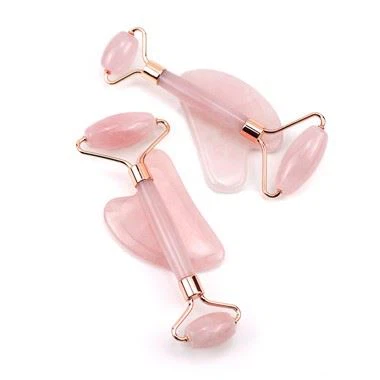 Roller Wyneb Quartz ac Offer Wyneb Gua Sha