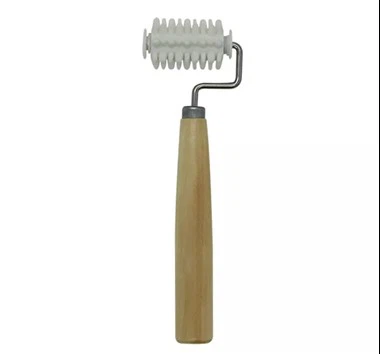 Handlen bren rholer nodwydd tylino 3D rwber sengl