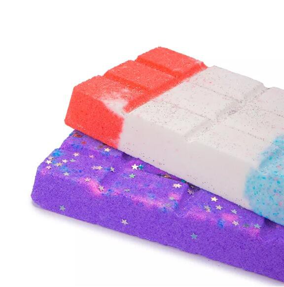 Bom baddon lliwgar siâp siocled