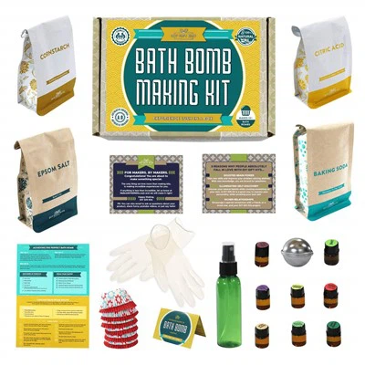 Pecyn gwneud bom bath i oedolion